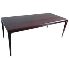 Johannes Andersen Rosewood Minimalist Coffee Table, Denmark, 1960s