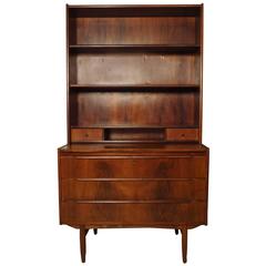 Unique Mid-Century Rosewood Secretary Desk