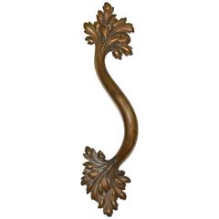 Heavy Art Nouveau Bronze Door Handle