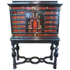 Italian Ebony Collectors Cabinet