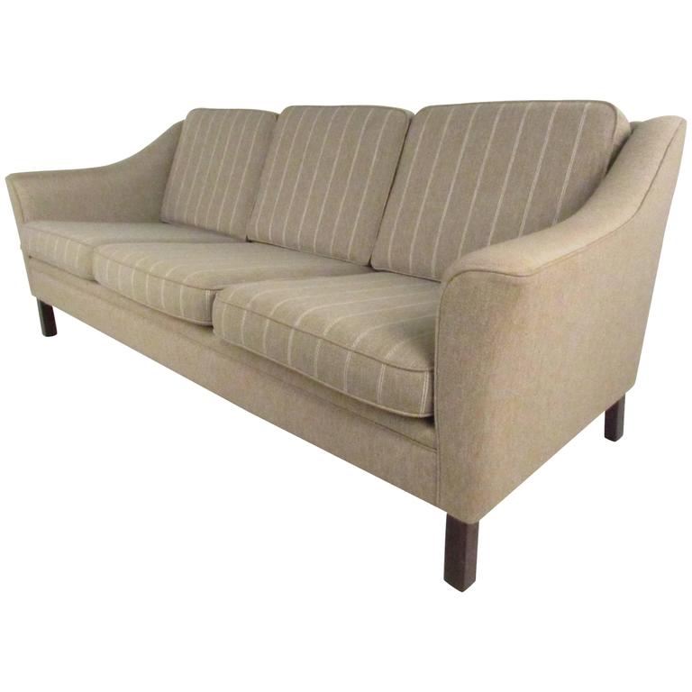 Mid Century Modern Danish Walnut Sofa For At 1stdibs Danish Modern Sofa Mid Century