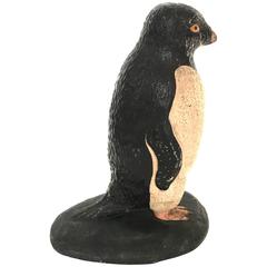 Antique Charming Early 20th Century Penguin Sculpture