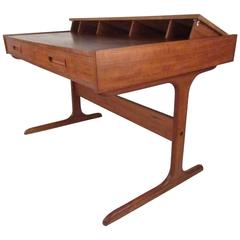 Mid-Century Modern Danish Teak Pop-Up Desk