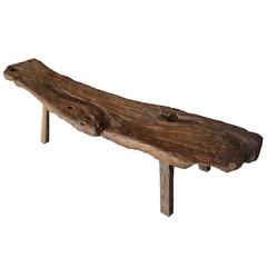 Antique Wabi-Sabi Teak Wood Bench
