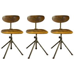 Vintage Wood Chairs, circa 1920 6