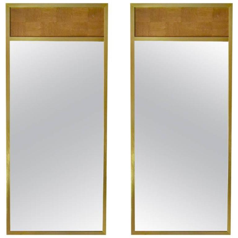 MidCentury Brass Mirrors by Paul McCobb, Calvin Group at 1stdibs