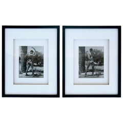 Rare Matched Pair of Bruce Bellas Male Physique Vintage Palm Springs Photographs