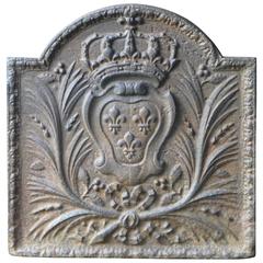 17th-18th Century Arms of France Fireback