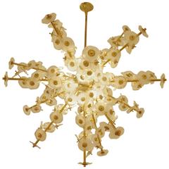 Great Italian Cherry Blossom Tree Chandelier from 1980 6