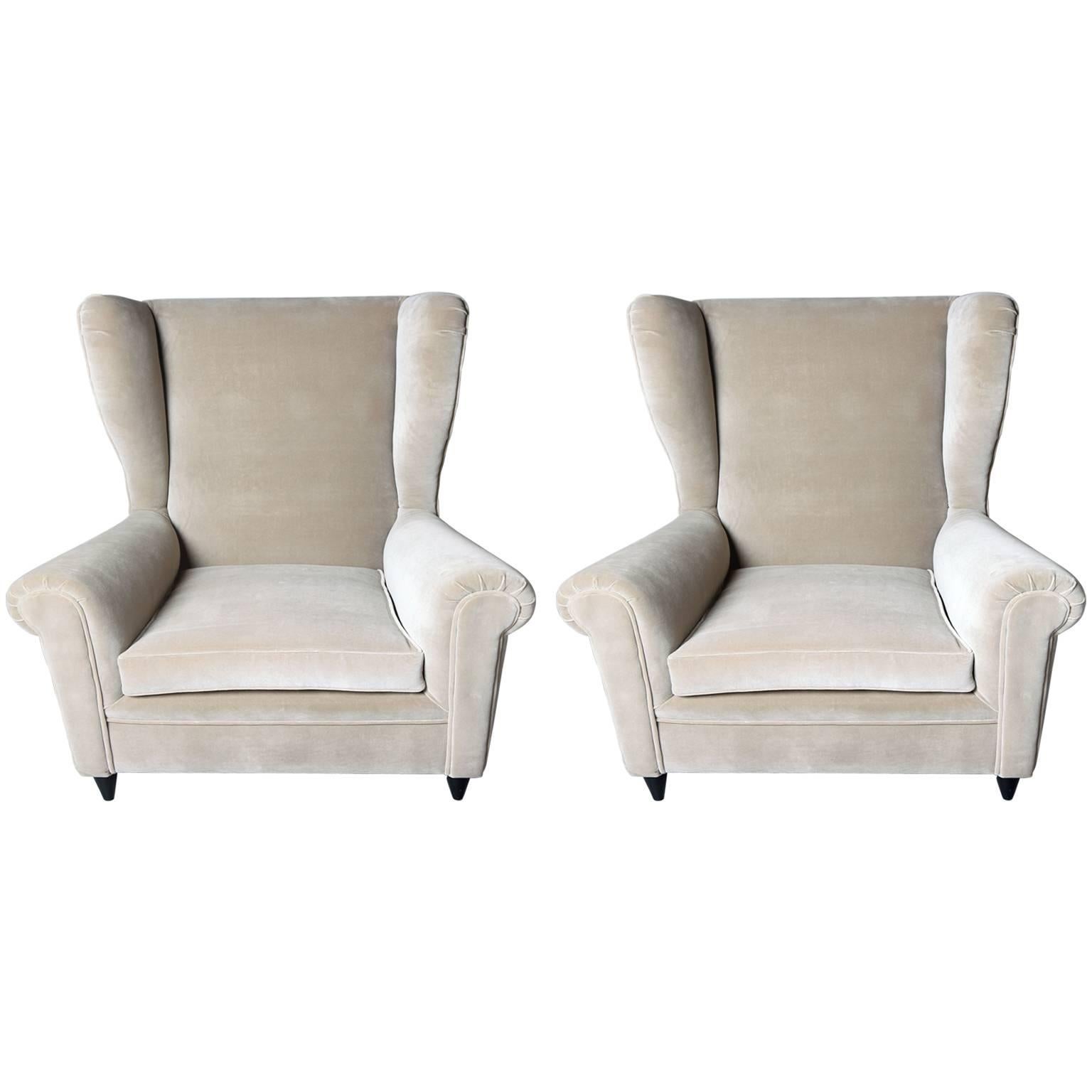 Pair of Armchairs in the Style of Gio Ponti, 1950