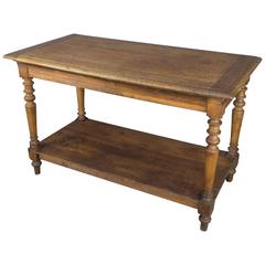 French Oak 19th Century Draper's Table 8