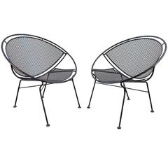 Retro Pair of Salterini Patio Chairs