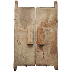 18th Century Wooden Granary Doors From Naga