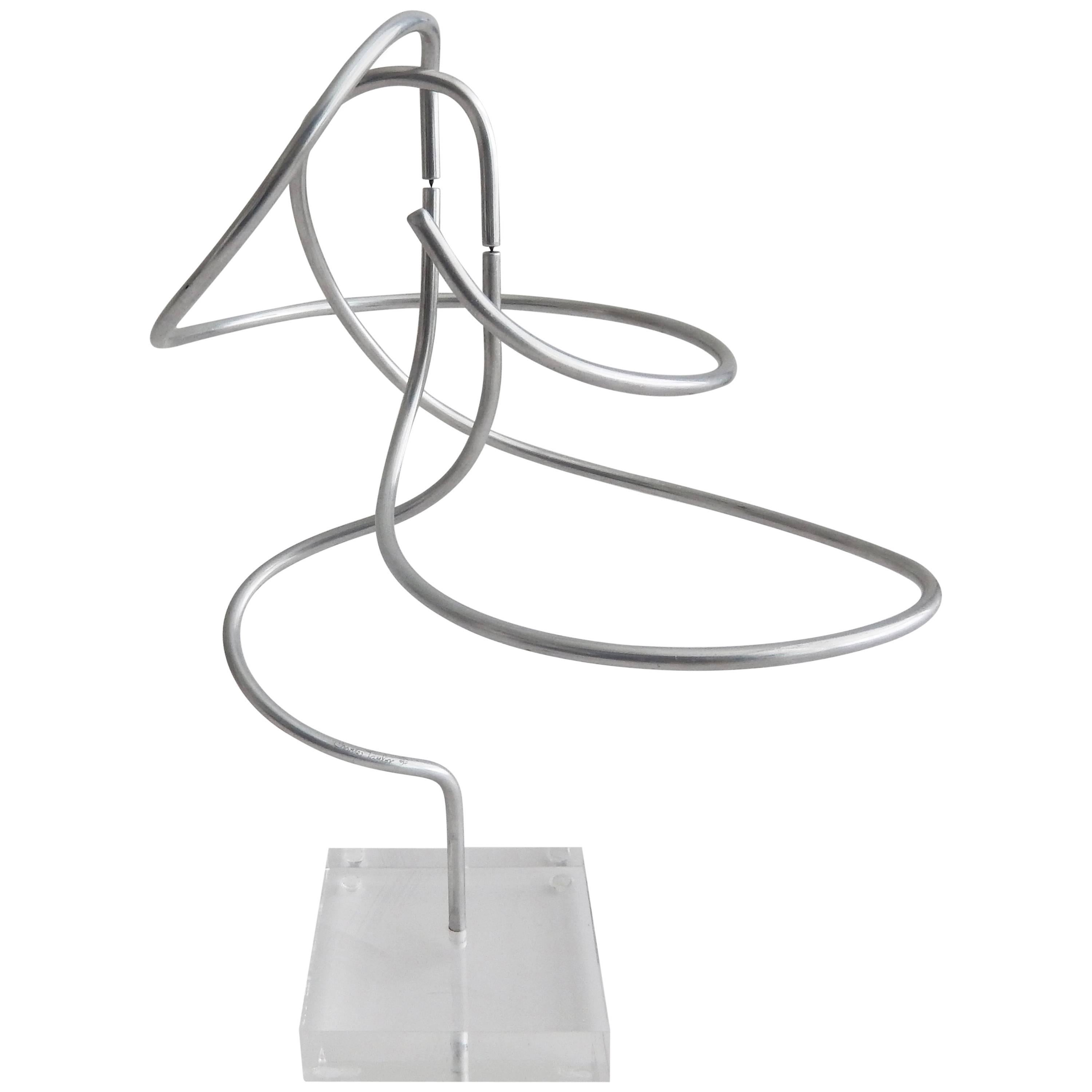 1970s Kinetic Aluminum Sculpture by Charles Taylor For Sale