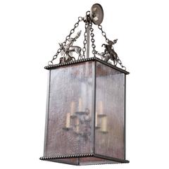 Custom-Made Leaping Stag Lantern 1
