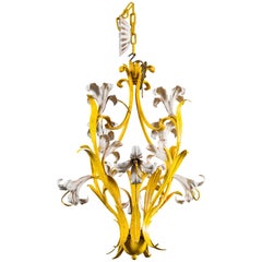 Italian Lily Chandelier, 1960s