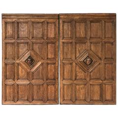 French Wall Panels of Oak with Bust of Bacchus (Four Availanle) 5
