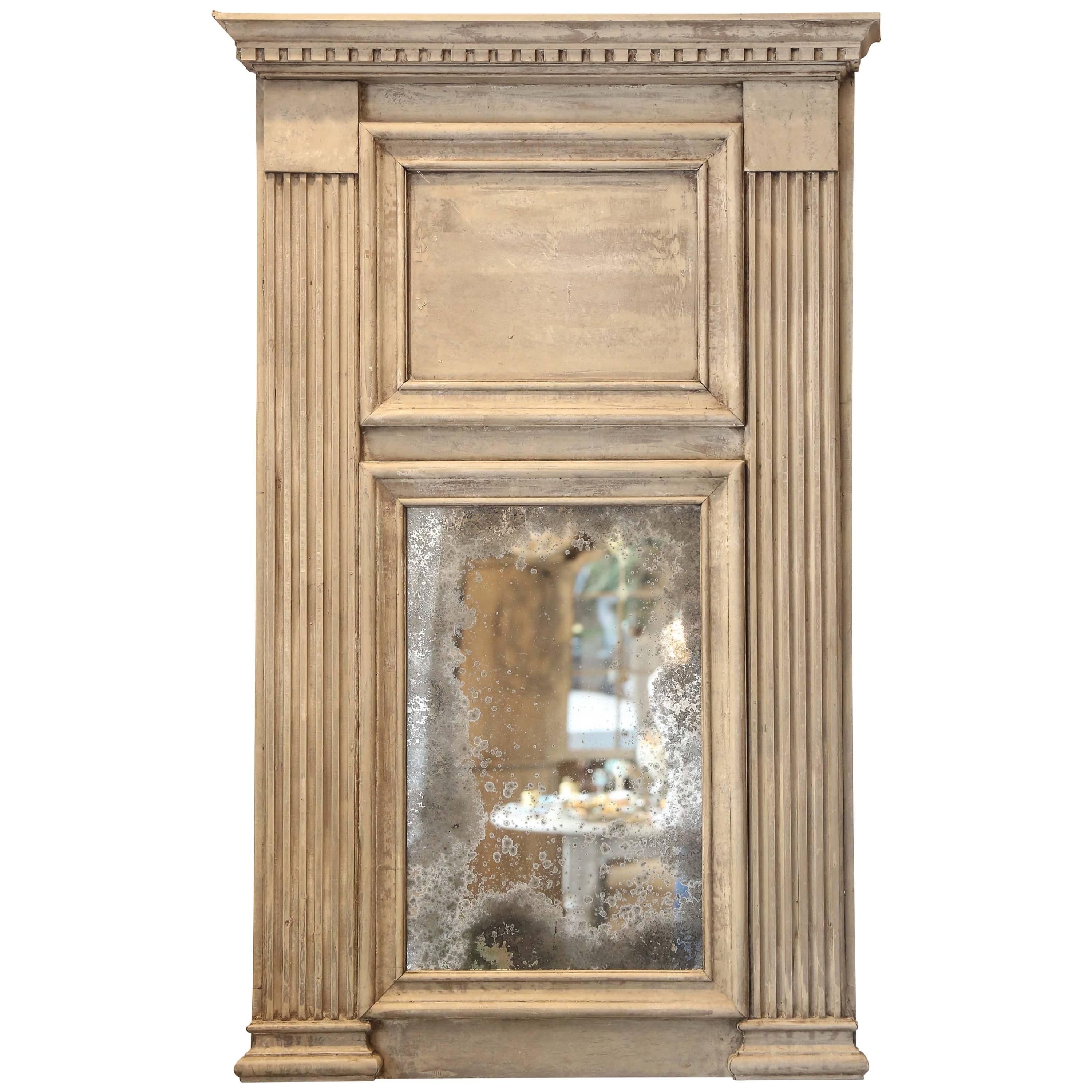 Trumeau Mirror with Antiqued Mirror