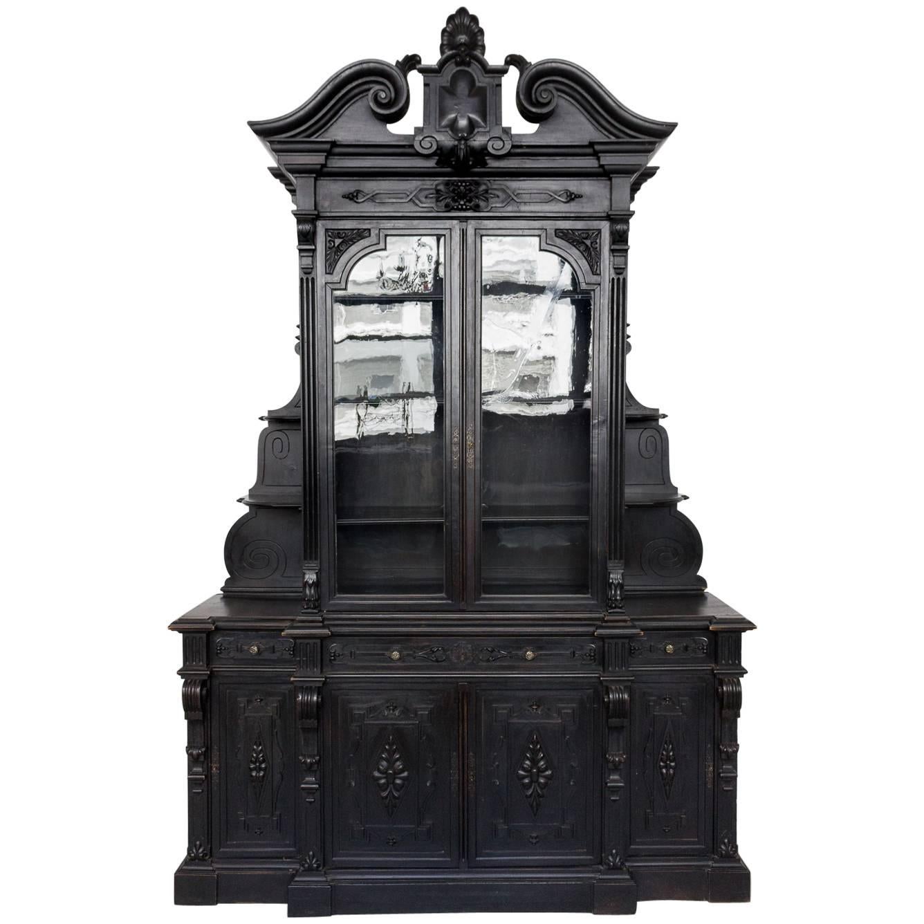 Large and Unusual French 19th Century Bookcase For Sale