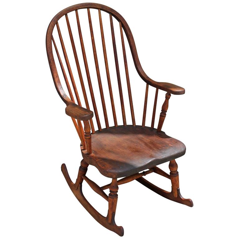 Early 19th Century New England Windsor Rocking Chair at 1stDibs new
