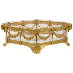 Baccarat Crystal and Gilded Bronze Center of Table