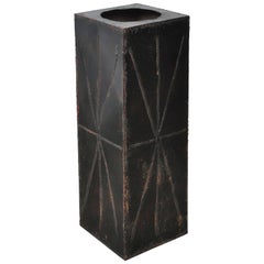 Paul Evans Sculptural Steel Planter Pedestal