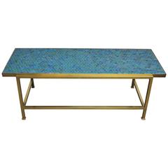 Dunbar Mosaic Murano Glass Tile Coffee Table by Edward Wormley