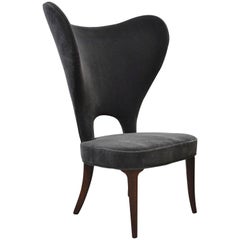 Edward Wormley "Heart Chair" Wingback for Dunbar