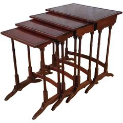 Quartetto of Amboyna Nesting Tables