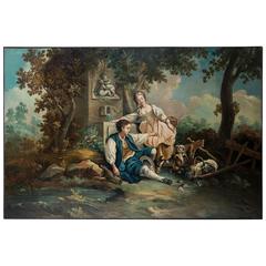 Four Seasons Outstanding Set of Four Oil Paintings after François Boucher