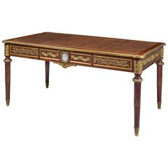 Louis XVI Style Mahogany Bureau Plat 3