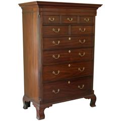 Pennsylvania Chippendale Style Tall Chest by Henkel Harris