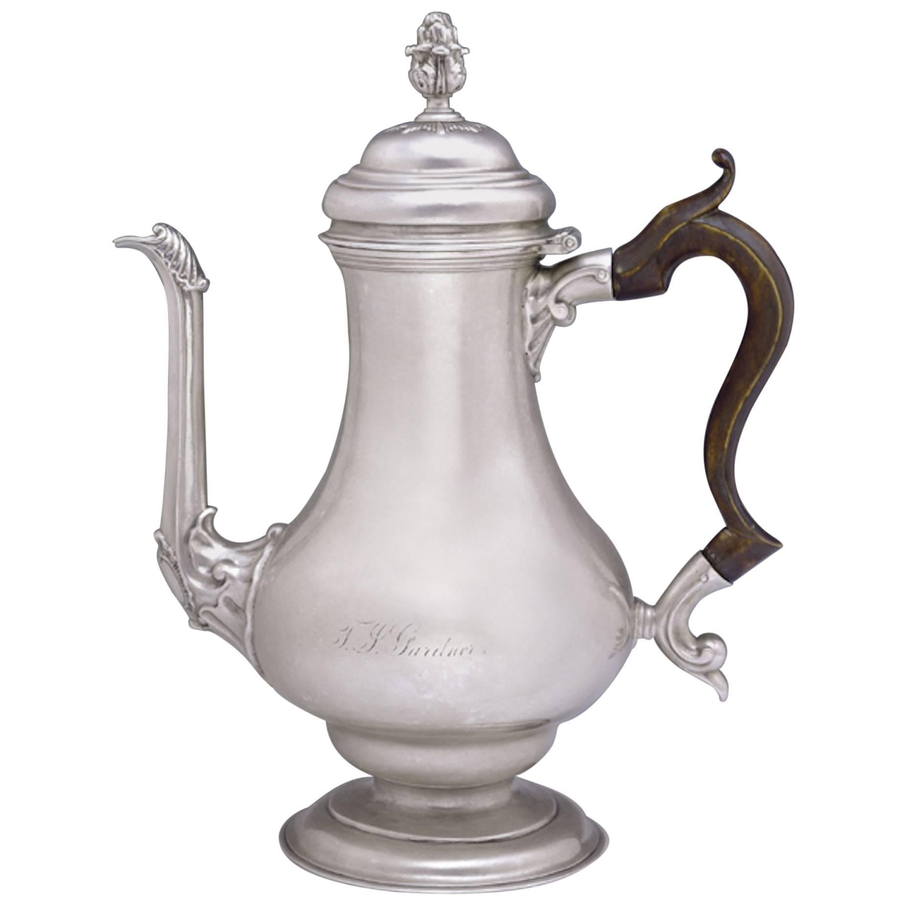 Early American Silver Coffee Pot at 1stDibs
