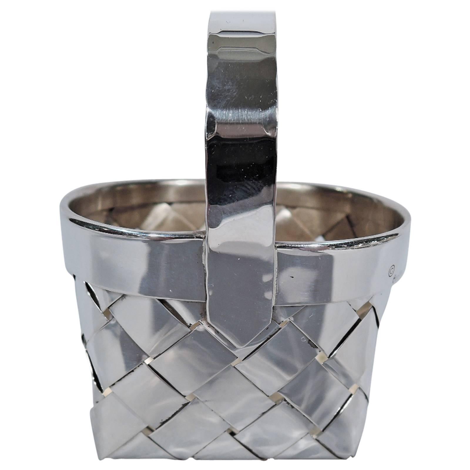 Cartier Handmade Sterling Silver Country Basket
