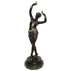 French 19th Century Life-Size Bronze "La Danse des Oeufs" by Gustave-Louis Nast