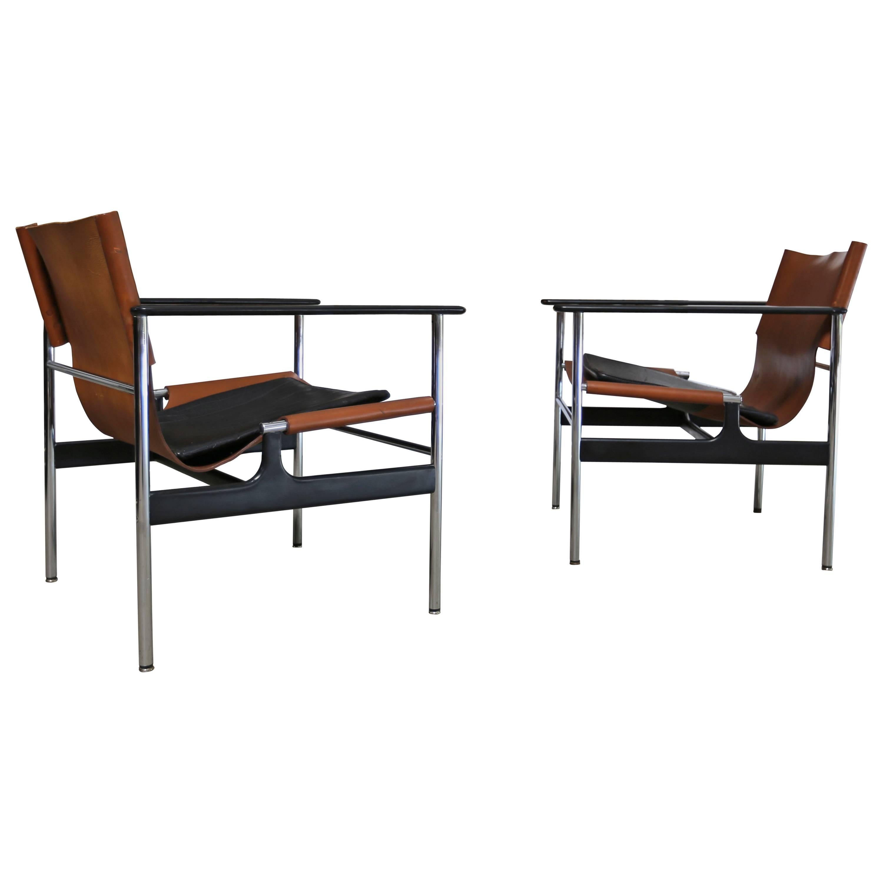 Pair of Lounge Chairs by Charles Pollock for Knoll