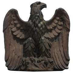 Antique Early 19th Century Monumental Pottery Eagle Sculpture