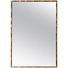 Gilded Faux Bamboo Mirror