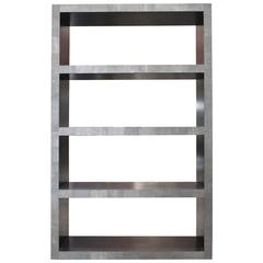 Faux Shagreen Leather Bookcase or Shelves by Fabio Bergomi 11