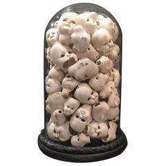 Porcelain Doll Head Sculpture
