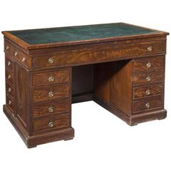 19th Century Centre-Standing Mahogany Desk 7