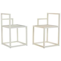 Pair of Powder Coated Steel Prototype Chairs by Jonathan Nesci 5