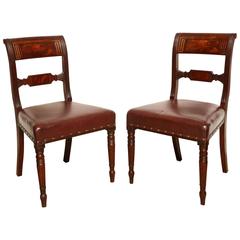 Pair of Early 19th Century English Regency Side Chairs 3