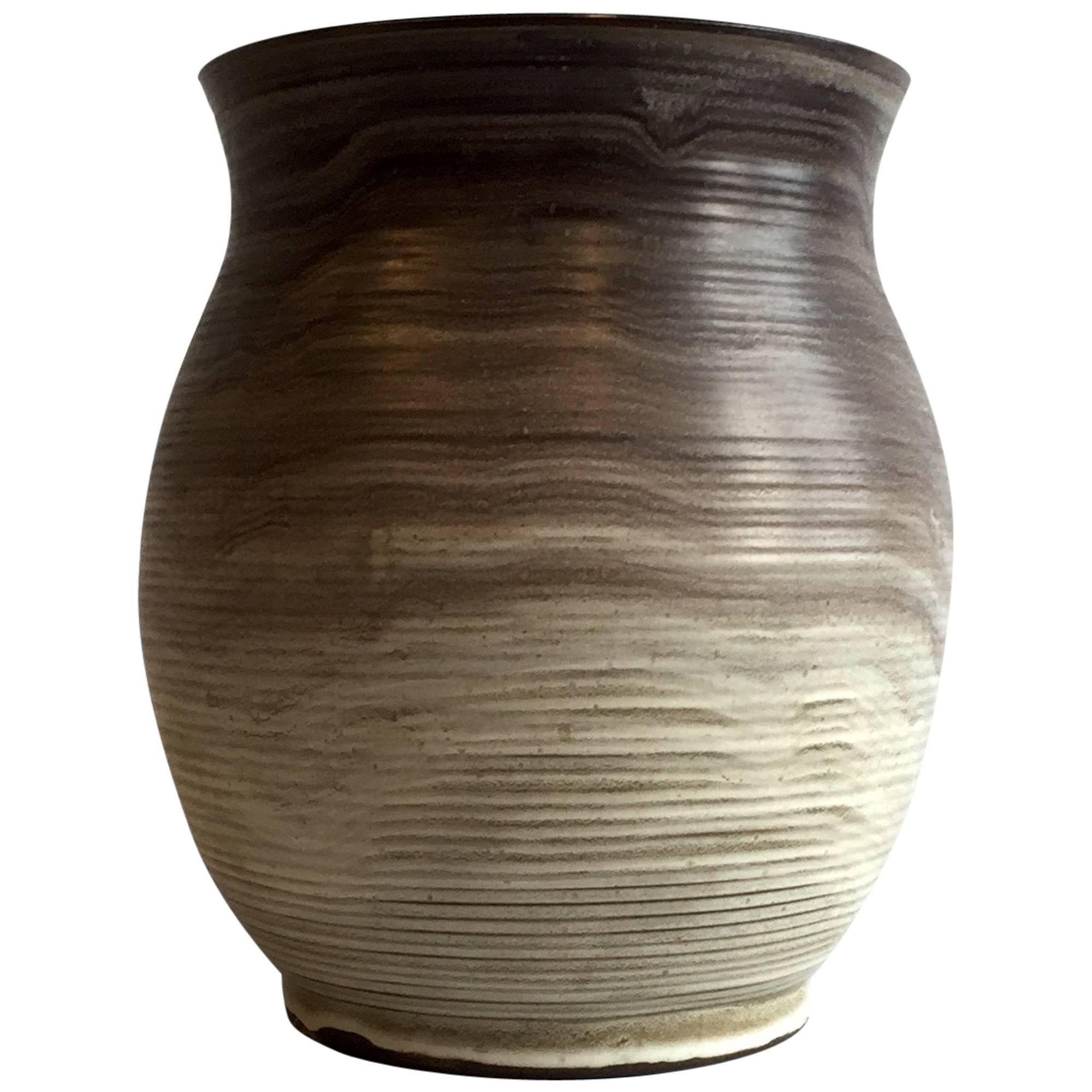 Bauhaus Delius Hameln Stoneware Vase For Sale