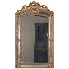 Antique French Louis Philippe Pareclose Mirror, circa 1890