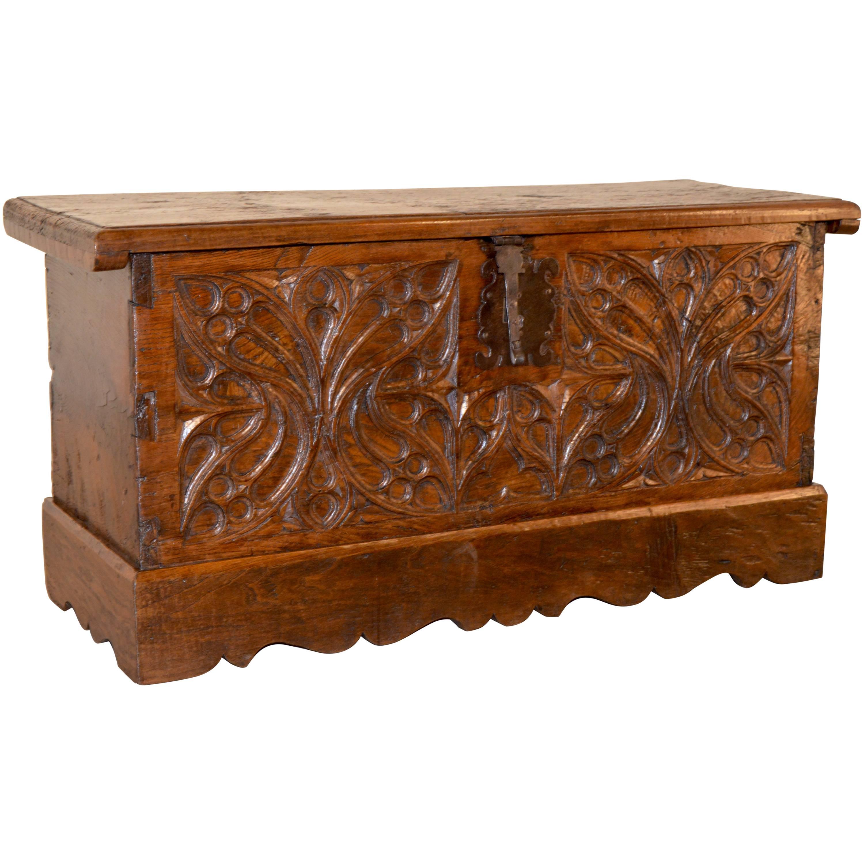 Early 17th Century French Walnut Blanket Chest