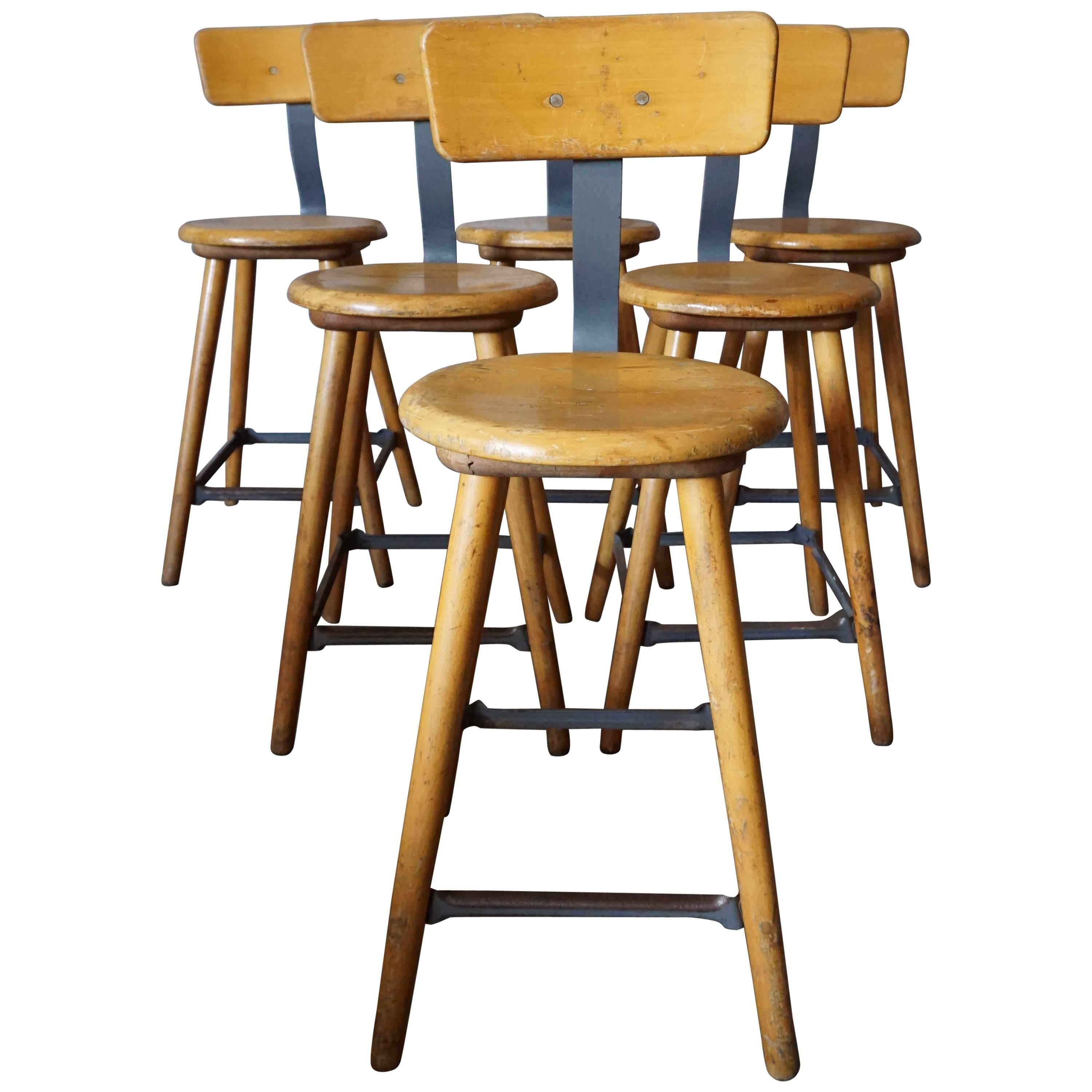 German Industrial Workshop Chair / Bar Stool