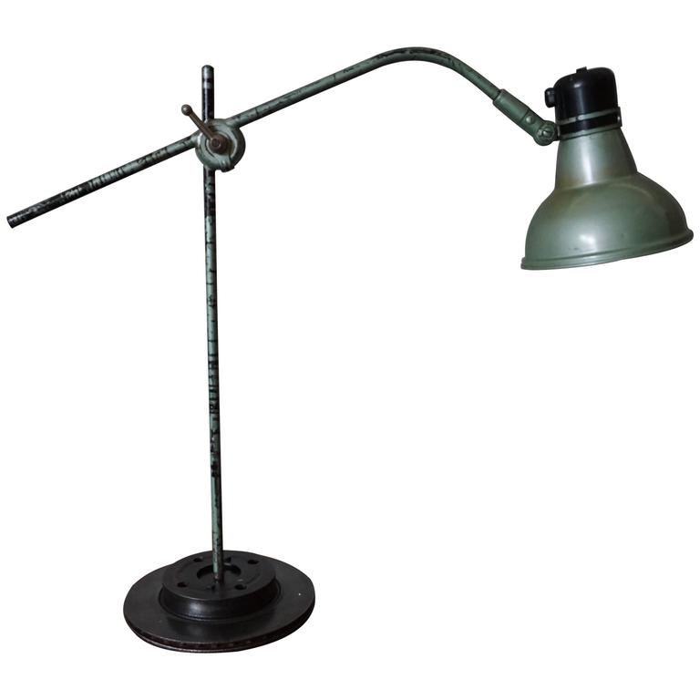 Industrial Desk Lamp by ERPE, 1950s For Sale at 1stdibs