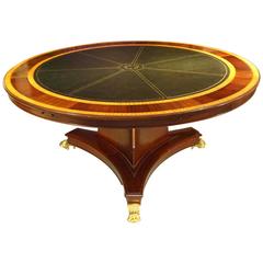Late 20th Century Empire Style Seven-Player Poker Table