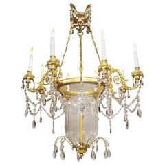 19th Century Louis XV Style Ormolu and Cut-Glass Chandelier by Mottheau et Fils 1